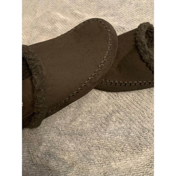 Style & Co SNC Brooklynn Black Faux Suede Fur Lined Slide Slippers Womens 6.5M - Picture 6 of 9